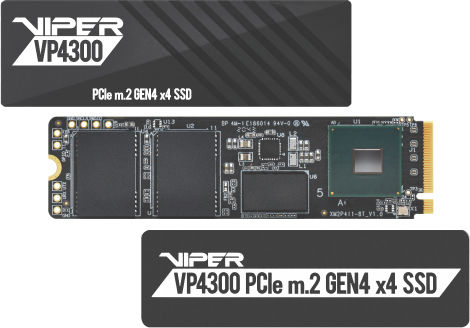 Patriot Viper VP4300 2TB M.2 SSD with PCI Express 4.0 Communication Protocol and Heatsink (Compatible with PlayStation 5)