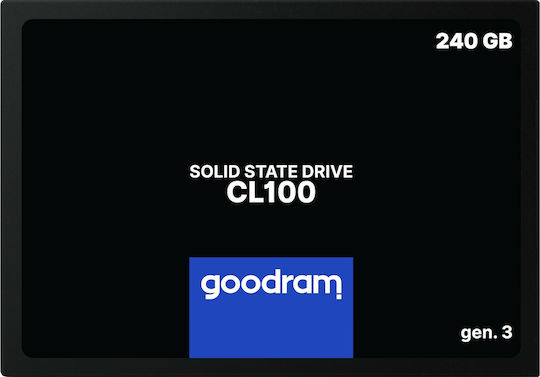 GoodRAM CL100 Gen 3 SSD 240GB 2.5'' Type With SATA III Connection