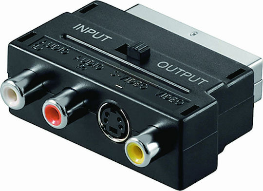 Valueline SCART 56 Μετατροπέας Scart male σε RCA / S-Video female 1τμχ