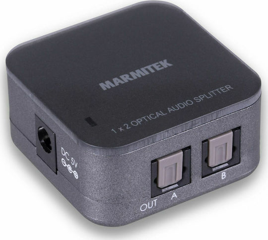 Marmitek Splitter Οπτικής Ίνας TS12 Μετατροπέας Toslink female σε Toslink 2x female 1τμχ