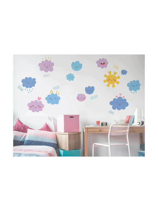 Ango Nursery Night Light LED Moon and Stars Power Blue Warm