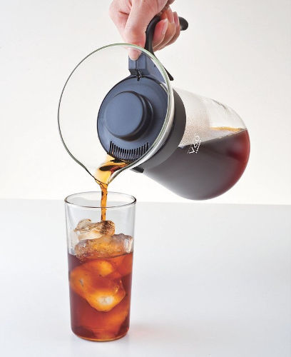 Hario V60 Glass Immersion Brewer 700ml 4 Cups Black VIC-02B