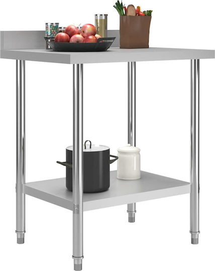vidaXL Steel Workbench L80xD60xH93cm