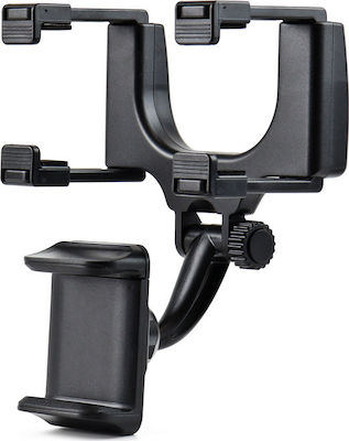 AMiO Mobile Phone Holder Car with Adjustable Hooks Black