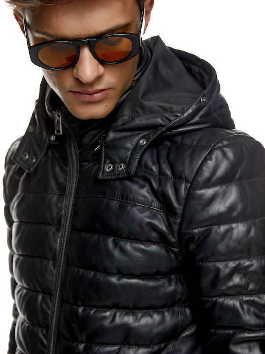 Louis Lederjacke Jacke Schwarz
