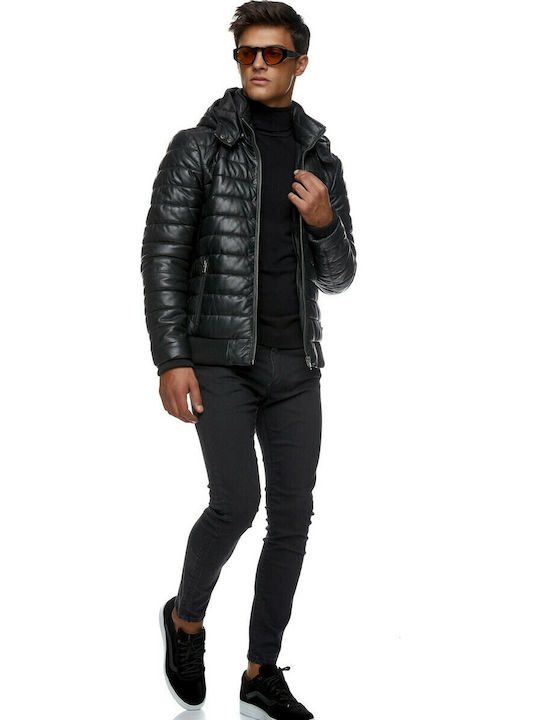 Louis Lederjacke Jacke Schwarz