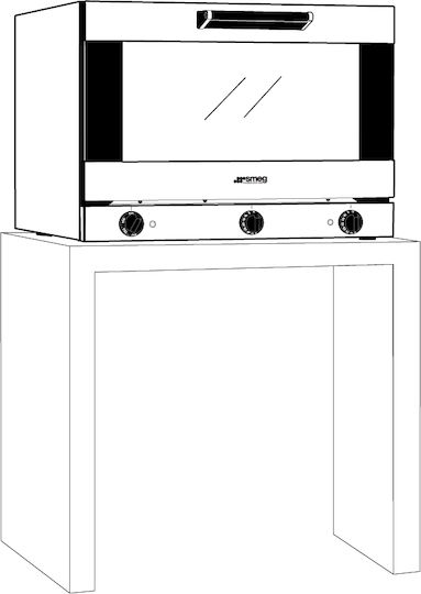 Smeg Alfa 420 H Τριφασικός Ηλεκτρικός Φούρνος με Ατμό 6.9kW ALFA420H