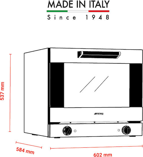 Smeg Alfa 43X Elektrischer Ofen 3kW ALFA43X