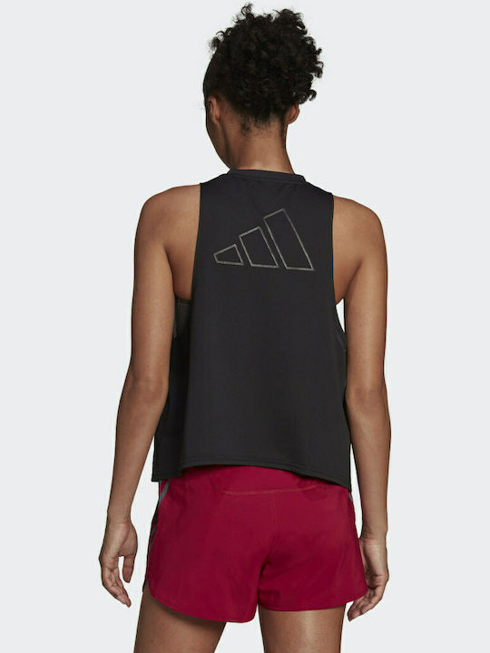 Adidas Icons Feminină Sportivă Bluză Fără mâneci Neagră