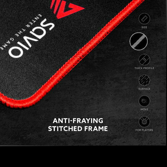 Savio Turbo Dynamic Gaming Mouse Pad XXL (900mm) Μαύρο/Κόκκινο GTDXL