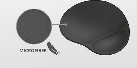 Trust Bigfoot Gel Mouse Pad (295mm) With Black Wrist Support 23728