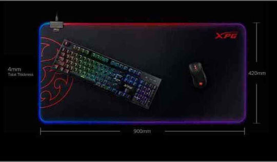 Adata XPG Battleground Prime Mauspad XXL 900mm mit RGB-Beleuchtung Schwarz