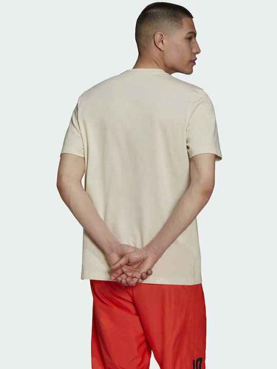 Adidas Adicolor Essentials Trefoil T-shirt Bărbătesc cu Mânecă Scurtă Bej