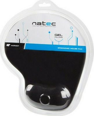 Natec Ergonomic Marmot Mouse Pad 245mm With Black Wrist Support NPF-0783