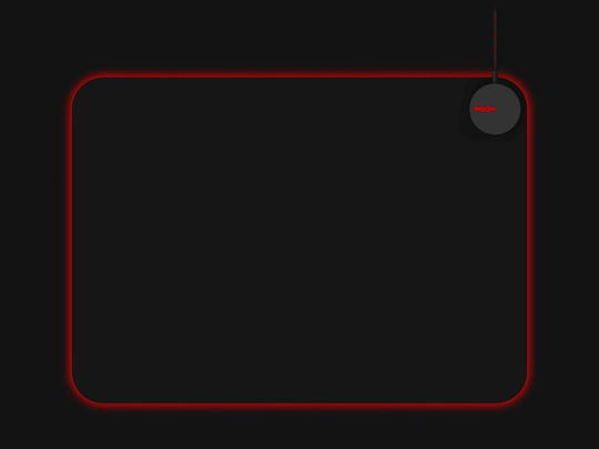AOC Agon AM700 Gaming Mouse Pad Medium (357mm) με RGB Φωτισμό μέσω USB Μαύρο AMM700DR0R/01