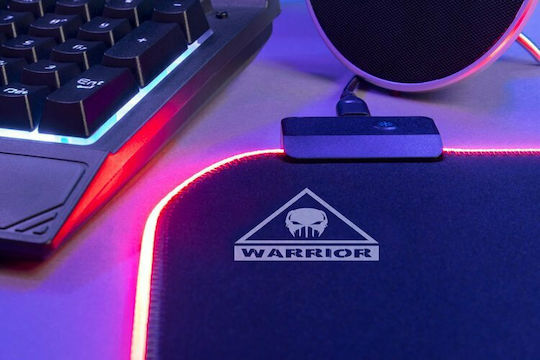 Kruger & Matz Padea Pentru Mouse Gaming Warrior Medie (350mm) Cu Iluminare RGB Prin USB Neagră KM0766