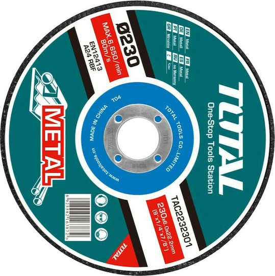 Total Disc de șlefuire pentru Μetal 230mm Set de 1buc