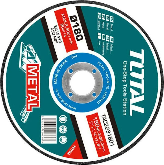 Total Disc de șlefuire pentru Μetal 180mm Set de 1buc