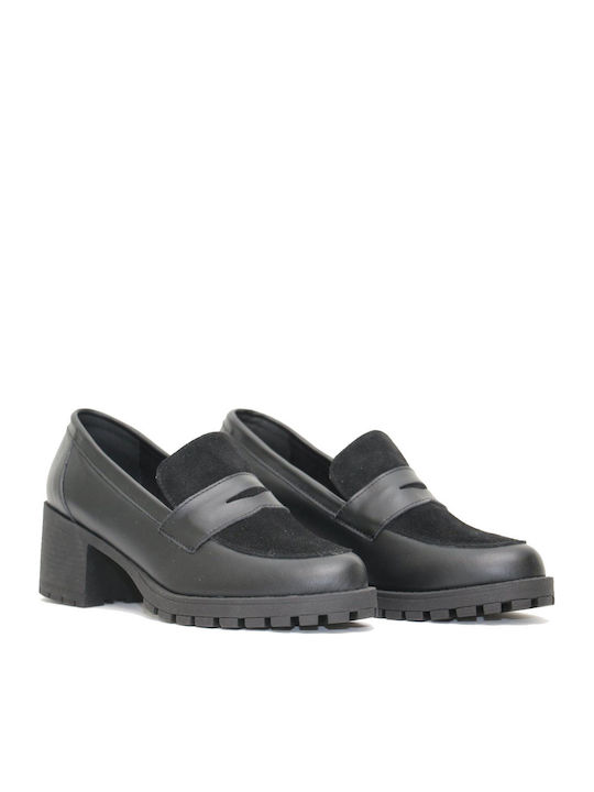 Women's Loafers Irene 2145 Leather - Castor Black