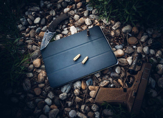 Tactical Tri-Fold Flip Cover Μαύρη (iPad 2019/2020/2021 10.2'')