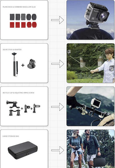 Σετ Αξεσουάρ 50 In 1 Accessories για Action Cameras