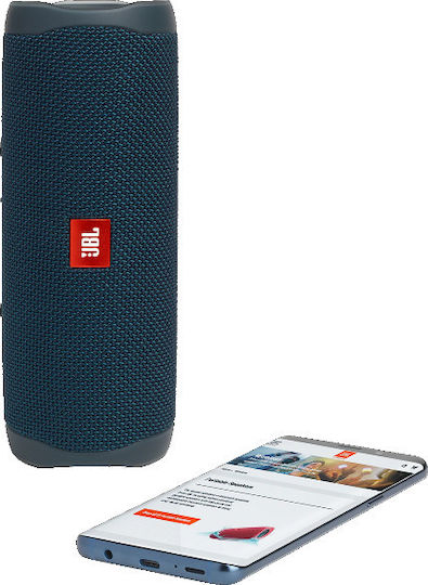 JBL Flip 5 Αδιάβροχο Ηχείο Bluetooth 20W με Διάρκεια Μπαταρίας έως 12 ώρες Μπλε