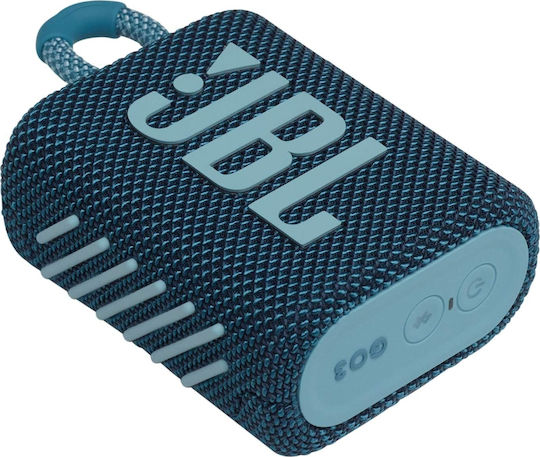 JBL Go 3 Waterproof Bluetooth Speaker 4.2W with Battery Life up to 5 hours Blue