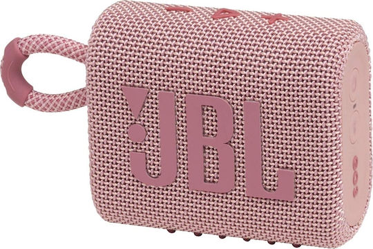 JBL Go 3 Waterproof Bluetooth Speaker 4.2W with Battery Life up to 5 hours Pink