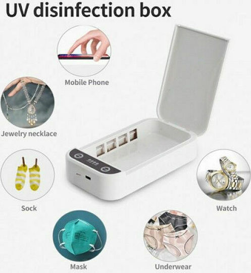 UV Sterilizer Phone Disinfection Λευκό