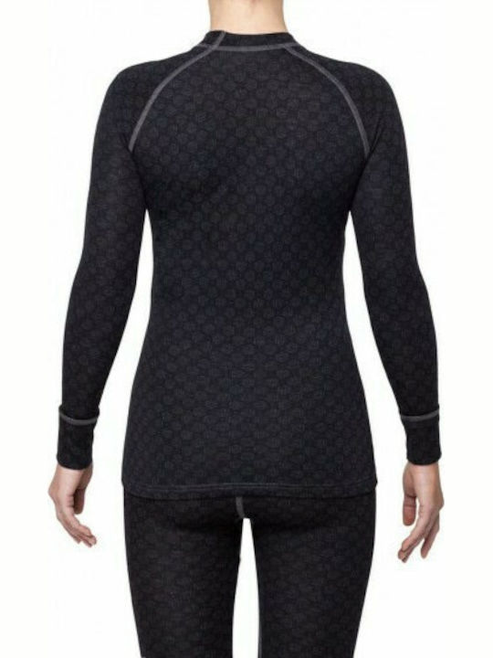 Thermowave Merino Extreme Γυναικεία Ισοθερμική Μακρυμάνικη Μπλούζα Μαύρη
