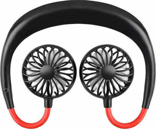 USB Rechargeable Neck Fan 500mAh 60W Black 9078 4165320013 4977