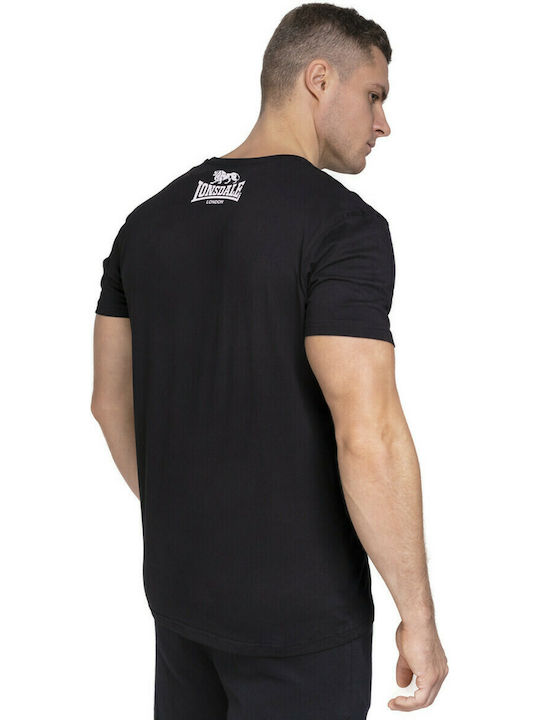 Lonsdale Αθλητικό Ανδρικό T-shirt Μαύρο με Λογότυπο