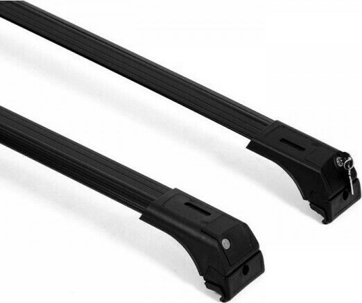 Omtec for Cars with Factory Bars (with Roof Rack Legs and Lock) Black