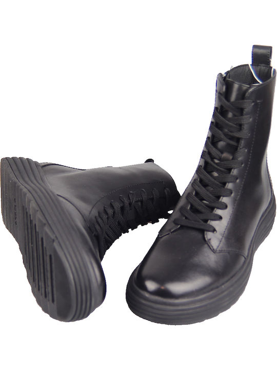 D Phaolae A Leather Women's Ankle Boots Black