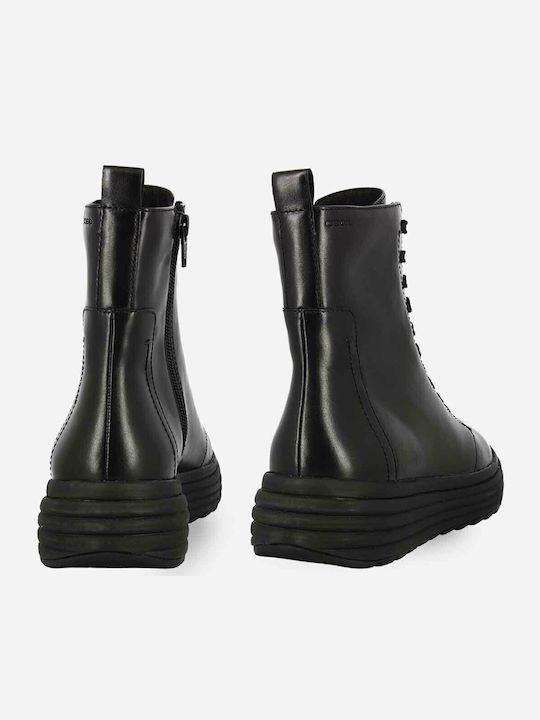 D Phaolae A Leather Women's Ankle Boots Black