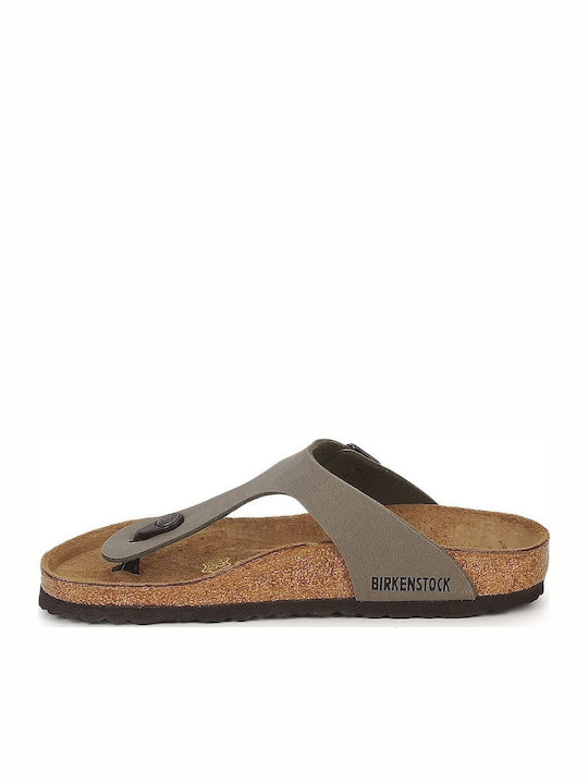 Gizeh Γυναικεία Ανατομικά Σανδάλια Stone Regular Fit