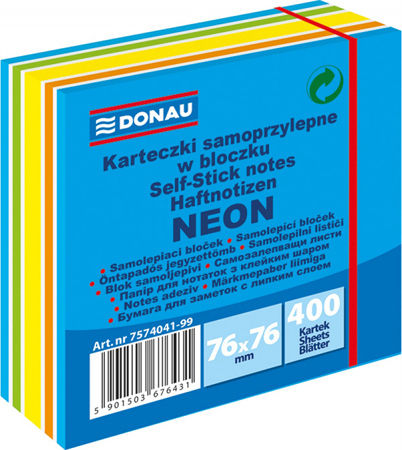 Donau Sticky Note Pads in Cube 400 Sheets 7.6x7.6pcs