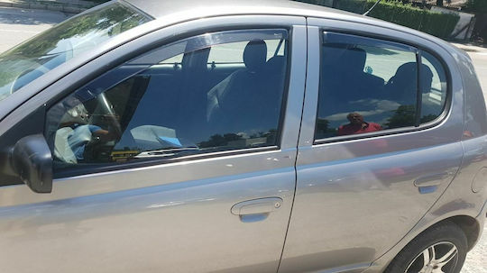 Heko Set deflectoare de vânt Dark Fime pentru Toyota Yaris 4buc