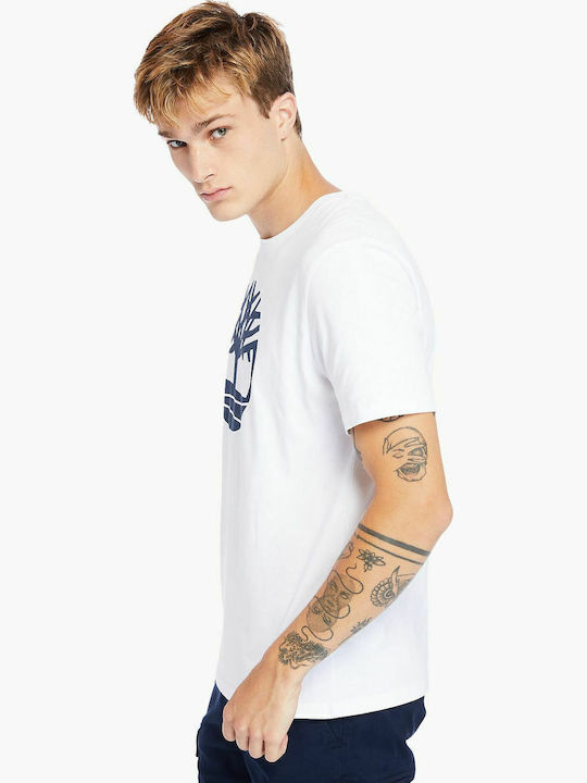 K-R Brand Tree T-shirt Λευκό