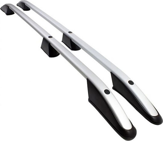 Omtec Aluminum Car Roof Bars for Citroen Jumpy 2016+ Set with Roof Rack Legs Black