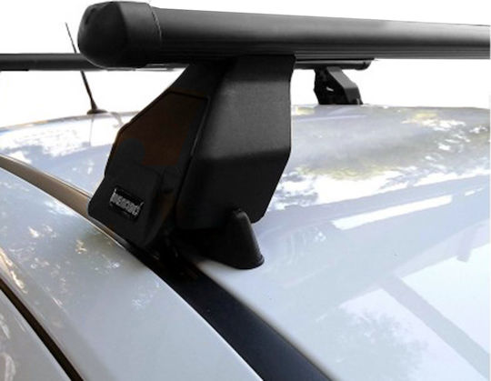 Menabo Bare De Acoperiș Metalice 112 Cm Pentru Opel Corsa 3D Set Cu Picioare Negre