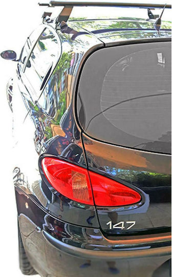 Menabo Metallic Car Roof Bars 112cm for Alfa Romeo Alfa 147 5D for Cars with Factory Bars Set with Roof Rack Legs Black