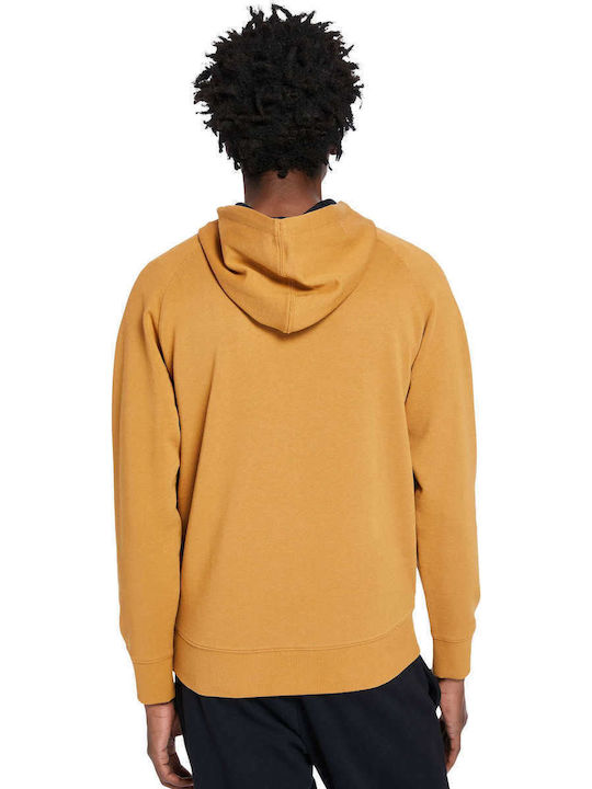 River Tree Sweatshirt with Hood Camel Yellow