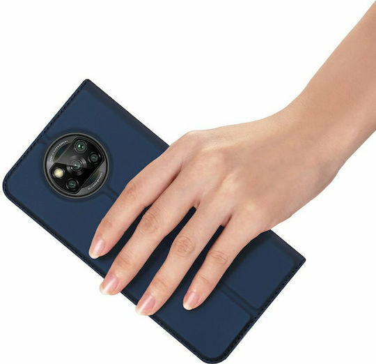 Dux Ducis Skin Pro Book Synthetic Leather Blue (Poco X3 NFC / X3 Pro)
