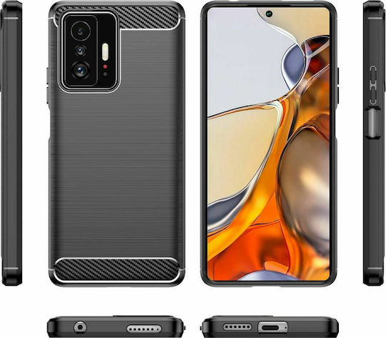 Tech-Protect Umschlag Rückseite Silikon Schwarz (Xiaomi 11T / 11T Pro)