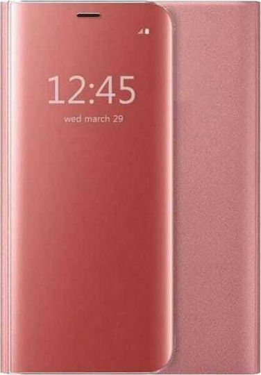Hurtel Clear View Book Πλαστικό Ροζ Χρυσό (Redmi 9A / 9AT)