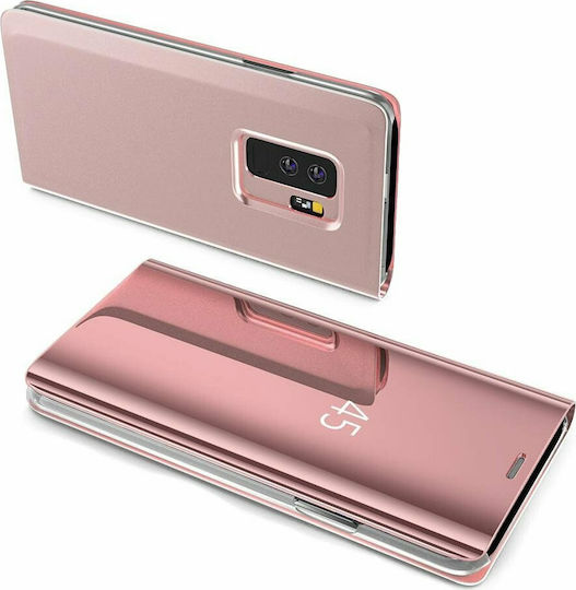 Hurtel Clear View Book Πλαστικό Ροζ Χρυσό (Redmi 9A / 9AT)