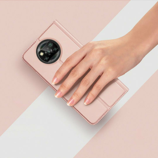 Dux Ducis Skin Pro Book Synthetic Leather Rose Gold (Poco X3 NFC / X3 Pro)