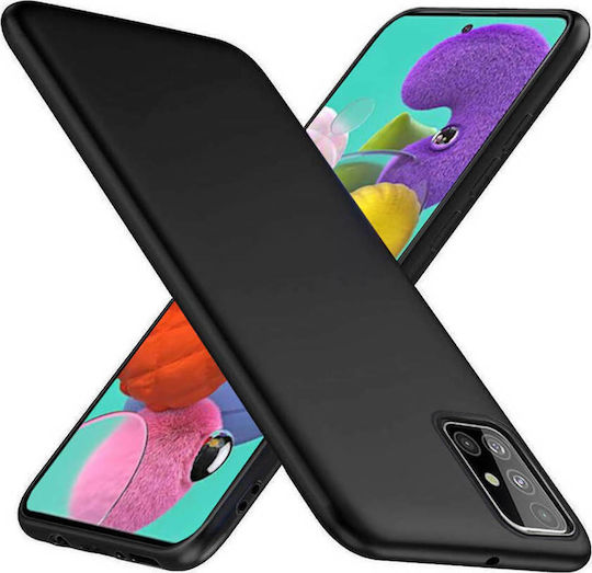 matt Back Cover Silicon 1.2mm Negru (Galaxy A51)