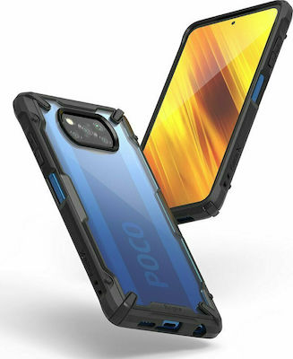 Ringke Fusion X Plastic / Silicone Back Cover Durable Transparent (Poco F3 / Mi 11i)